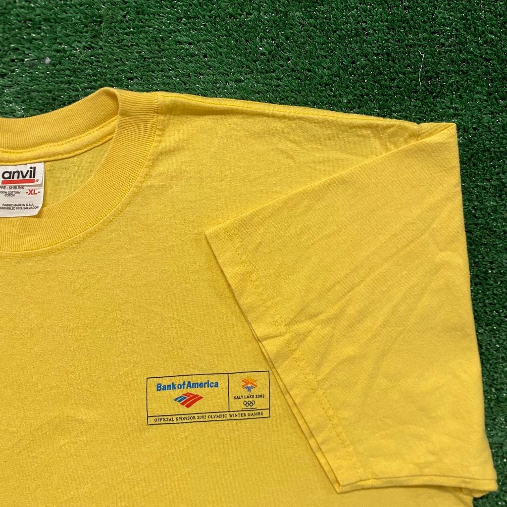 Vintage Y2k Winter Olympics Skiing Salt Lake Games 2002 Tee